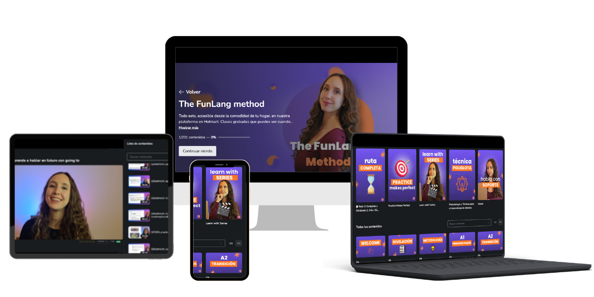 Estudiante aprendiendo inglés